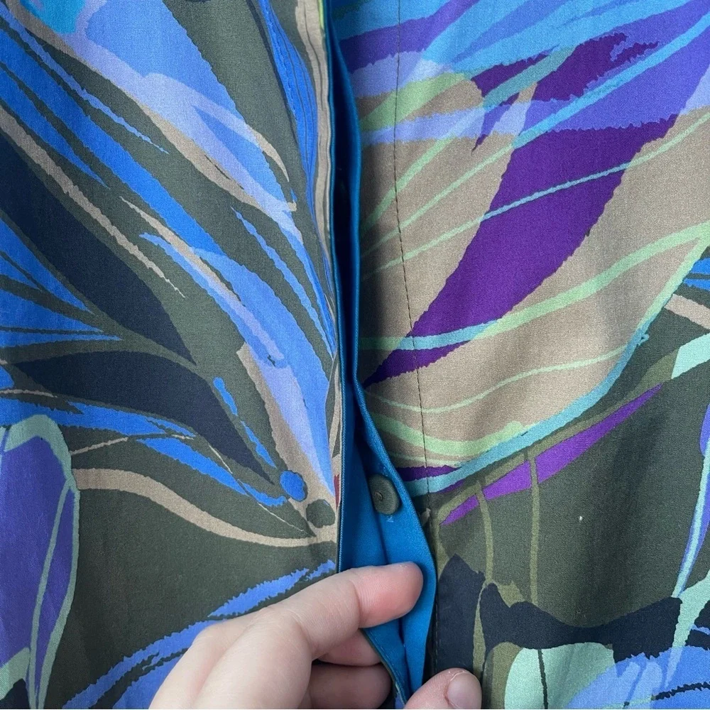 Hinson Wu | Halsey Long Sleeve Vibrant Abstract Camo Top